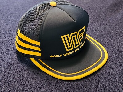 Vintage WWF WWE World Wrestling Federation Trucker hat Stripe Mint shape 