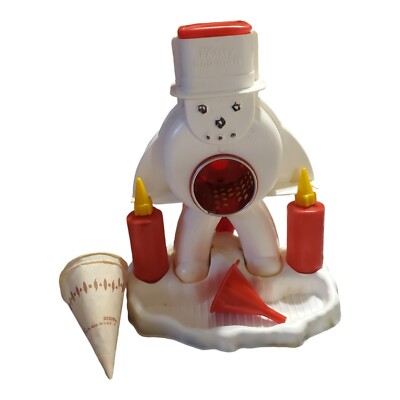Vintage 1960s Hasbro Sno-Man Sno-Cone Machine All Pieces
