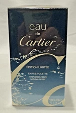 RARE Cartier Eau de Cartier Edition Limitee Unisex EDT Spray 100ml 3.3oz Sealed