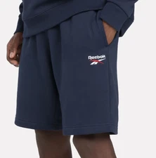 Reebok Men Regular fit Sweat Shorts XL Blue Solid