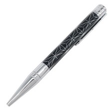 Bolígrafo S.T Dupont D Initial Fire-X Laca Latón Negro Plata
