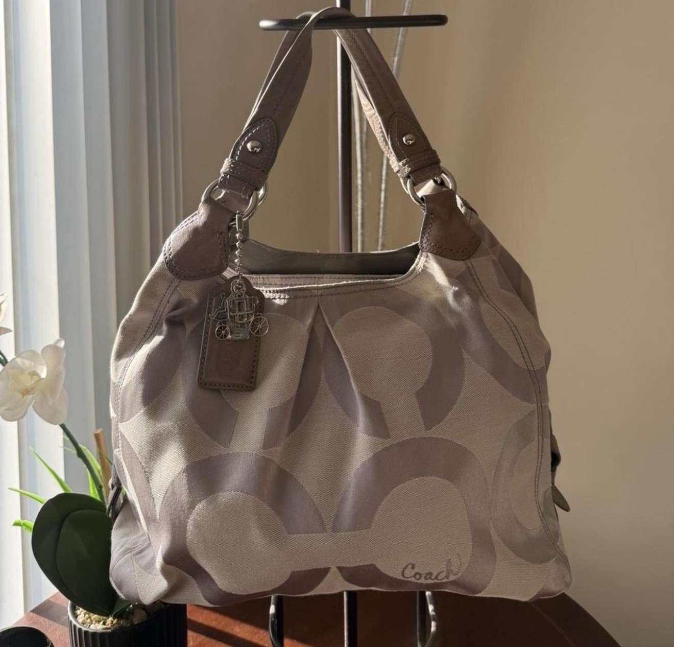 Large coach shoulder bag