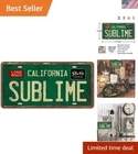 Vintage Metal Tin Sign Long Beach California Sublime Poster Grunge Hippie Roo...
