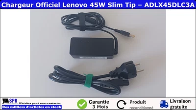Chargeur Officiel Lenovo 45W 20V 2,25A Slim Tip – ADLX45DLC3A - Photo 1/4