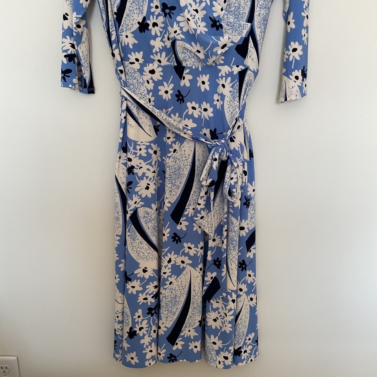 floral stretch jersey surplice dress Ralph Lauren Women's 488