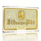 Tin Metal Signs Home Décor 8x12 Bitburger Brewery Logo Vintage German Beer Large
