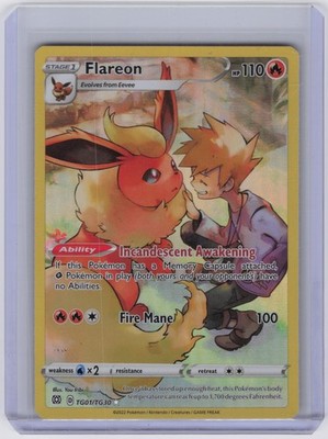 Flareon Ultra Rare SWSH09: Brilliant Stars Trainer Gallery TG01/TG30 NM