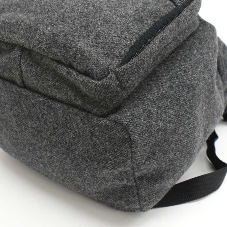 PRADA Mini Backpack V203 FELTRO Wool Gray Triangle Logo Plate PRADA from japan thumbnail 5