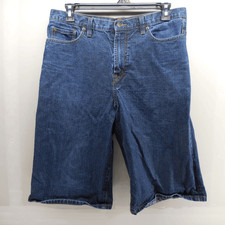 Sean John Baggy Jean Shorts Mens 34 Wide Leg Goth Punk Skate Y2K 90s VTG