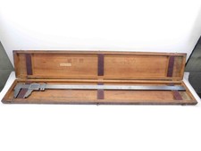 L.S. STARRETT No.122 INSIDE / OUTSIDE VERNIER CALIPER 0 - 36" RANGE MADE IN USA