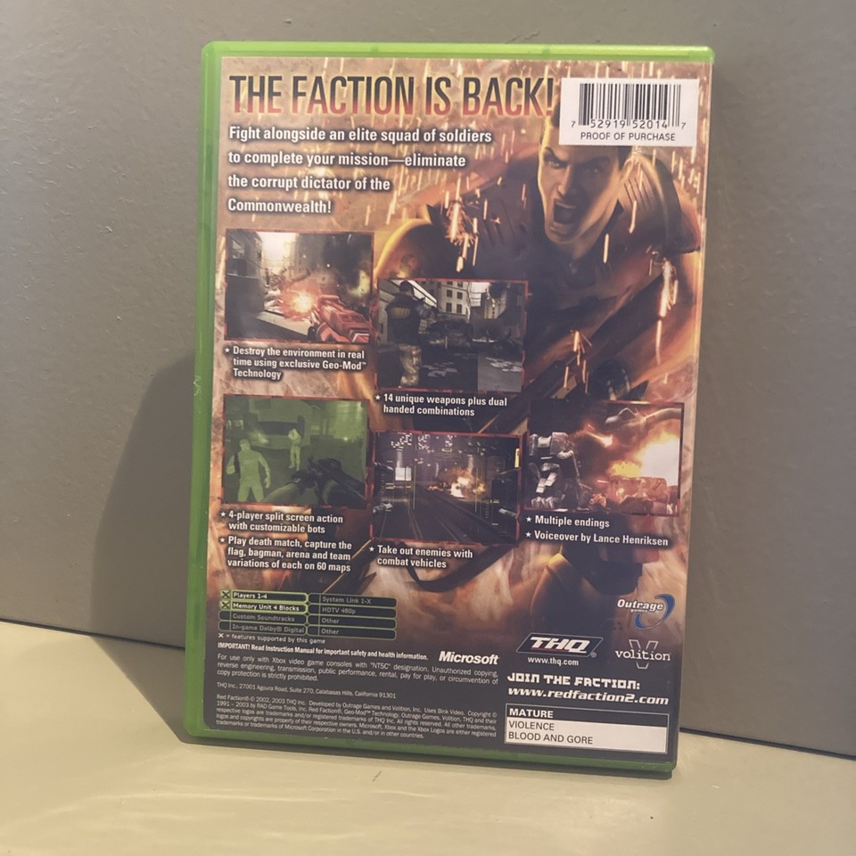 Jeu Red Faction Guerrilla Re-Mars-Tered Pour Xbox One - Neuf Sous Blister, Compatible Xbox Series X/S