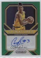 2021 Panini Prizm WNBA Signatures Green Prizm Candace Parker #SG-CPK Auto 3hd