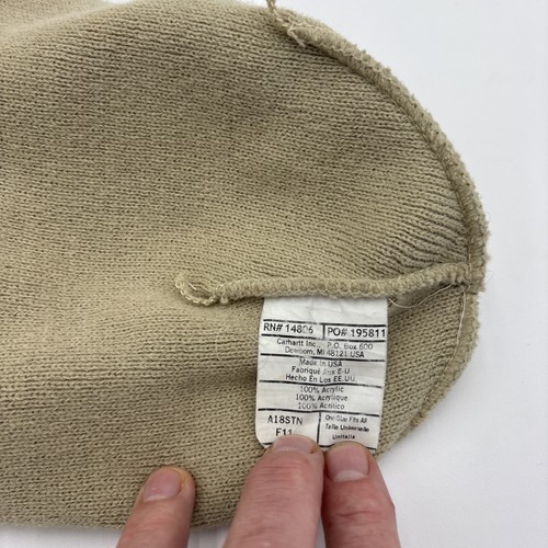 Berretto uomo Carhartt A18 acrilico - marrone sabbia unisex taglia unica - Foto 3 di 4