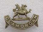 Vintage Obsolete GLAMORGAN CONSTABULARY Police Cap Hat Badge - 3 x Lug Fittings