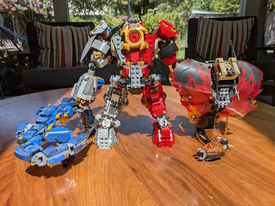 Lego Ninjago Lot - Fire Stone Mech, Fire Fang, Stormbringer incomplete sets - Image 2 of 4