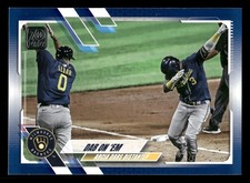 Dab on 'Em Milwaukee Brewers 2021 Topps Royal Blue #7