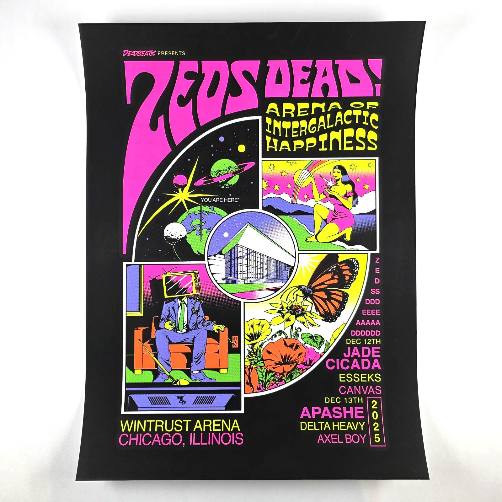 Arena of Intergalactic Happiness Chicago Poster