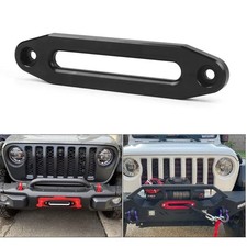 Black Cnc 10 Aluminum Hawse Fairlead 15000lb For Synthetic Winch Rope Atv Suv