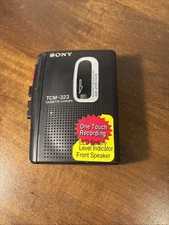 Vintage Sony TCM-323 Cassette-Corder Cassette Player Voice Recorder - Tested
