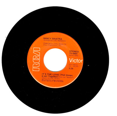 45RPM, NANCY SINATRA ' KIND OF WOMAN/ IT'S THE LOVE; EXC , LATIN TEEN ROCK