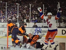 VINCENT TROCHECK METLIFE PANARIN GAME WINNER  8X10 SIGNED PHOTO