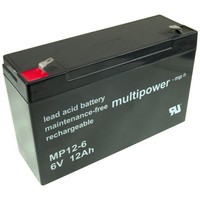Multipower MP12-6 6V 12 Ah Bleigel Blei Akku Agm Ersetzt Quatpower LB10-6