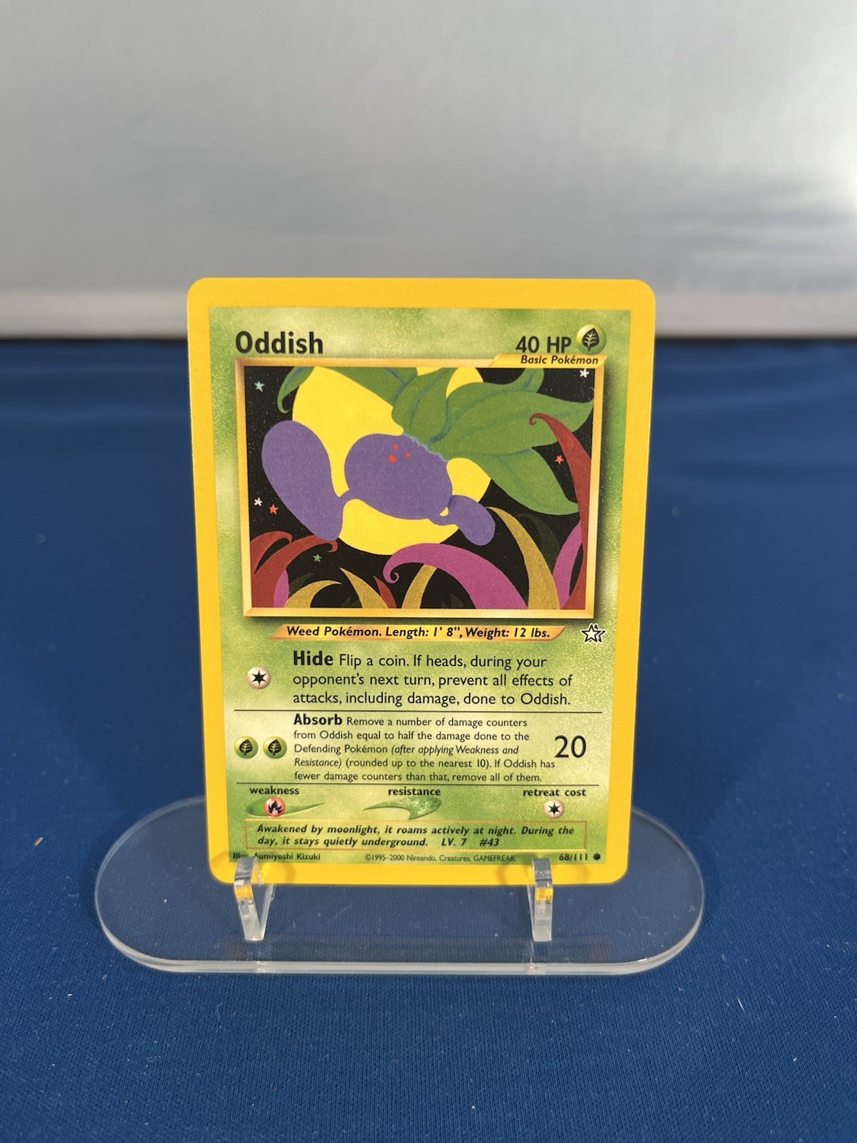 Pokemon Neo Genesis Oddish Common (68/111) NEAR MINT Collectible 