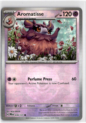 Aromatisse [Poke Ball Reverse Holo] #39 Pokemon Prismatic Evolutions
