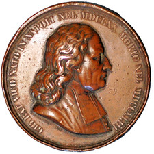 1845 Medal Naples Giovan Battista Vico VII Congress of Scientists Naples