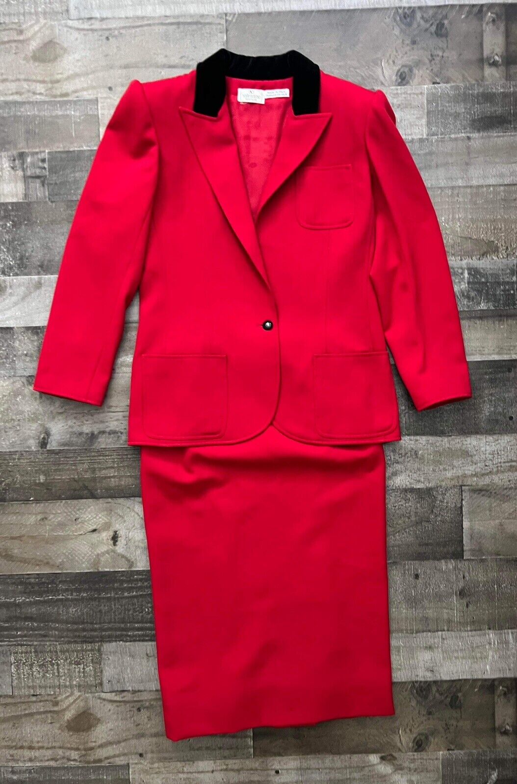Womens vintage suit set Valentino Color Red Size … - image 1