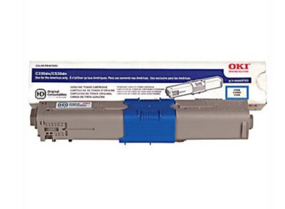 Genuine OKI 44469703 Cyan Toner Cartridge C330 C530 MC361 MC561 C331 C531 + 