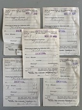 5 VTG The Colorado Telephone Co Ticket Bill Receipt Cripple Creek Dever CO 1907