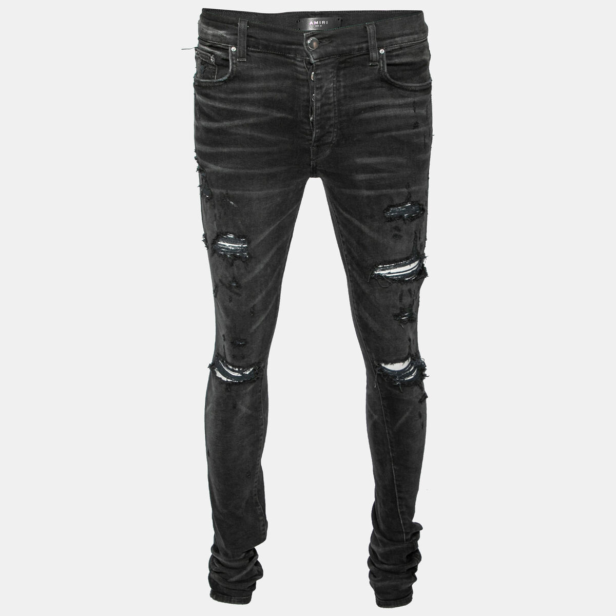 Amiri Black Distressed Denim Slim Fit Jeans M | eBay Amiri Black Distressed Denim Slim Fit Jeans M | eBay