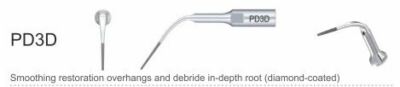 Woodpecker DTE PD3D Tips For Periodontal Scaling with Diamond Coating 5pcs/pk