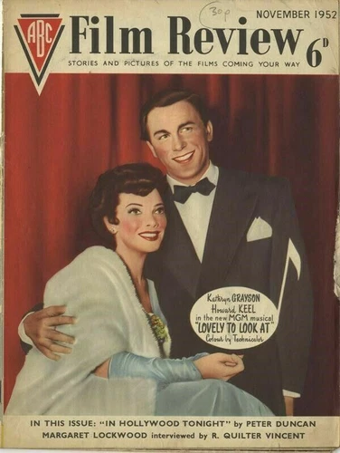 Film Review Vintage Magazine Kathryn Grayson Howard Keel Cover Photo Nov 1952