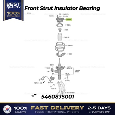 ⭐Genuine⭐ Front Strut Insulator Bearing 54608J5001 for Kia