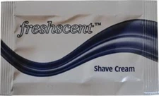 New World Imports PKSC Freshscent Shave Cream, 0.25 oz. Packet (Pack of 100)