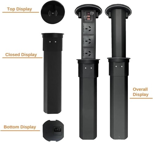 Waterproof Wireless Pop up Power Point Extension Power Cord with 3 AC Power Sock - Picture 5 of 9