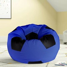 Leatherette Soccer Design Bean Bag Cover without Beans, for Children, Teenager