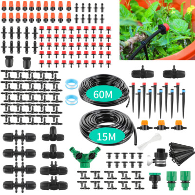 60M Automatisches Tropfbewässerungssystem Gartenset Pflanze Schlauch Kit PFLANZE