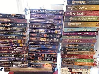 FORGOTTEN REALMS Dragonlance Fantasy PB Book lots TSR WOTC trilogy