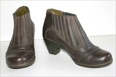 EL NATURALISTA Boots à enfiler Cuir Elastiqué Marron Foncé T 37 - Photo 1/4