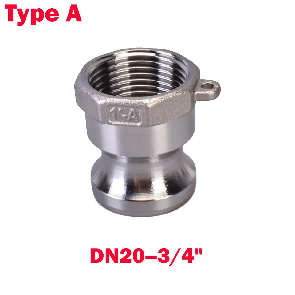 3/4" DN20 304 Stainless Steel DN15 Homebrew Camlock Fitting Hose ...