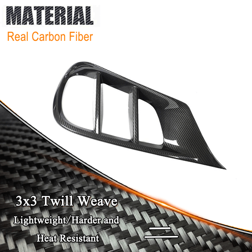 For Mercedes-Benz E Class W212 Sport REAL CARBON Fog Lamp Grill Air Vent Cover - Picture 10 of 13