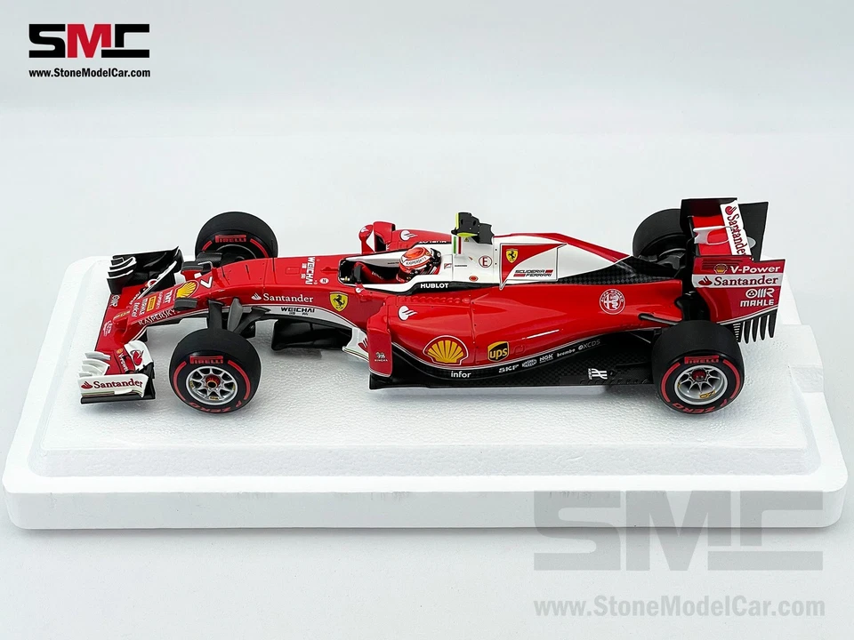 Ferrari F1 SF16-H 7 Kimi Raikkonen GP de China 2016 1:18 BBR BBR181617 Diecast Gift Foto 2 de 4