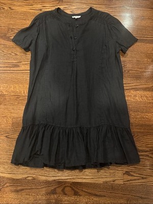 Joie 100% Linen Black Dress Size Medium