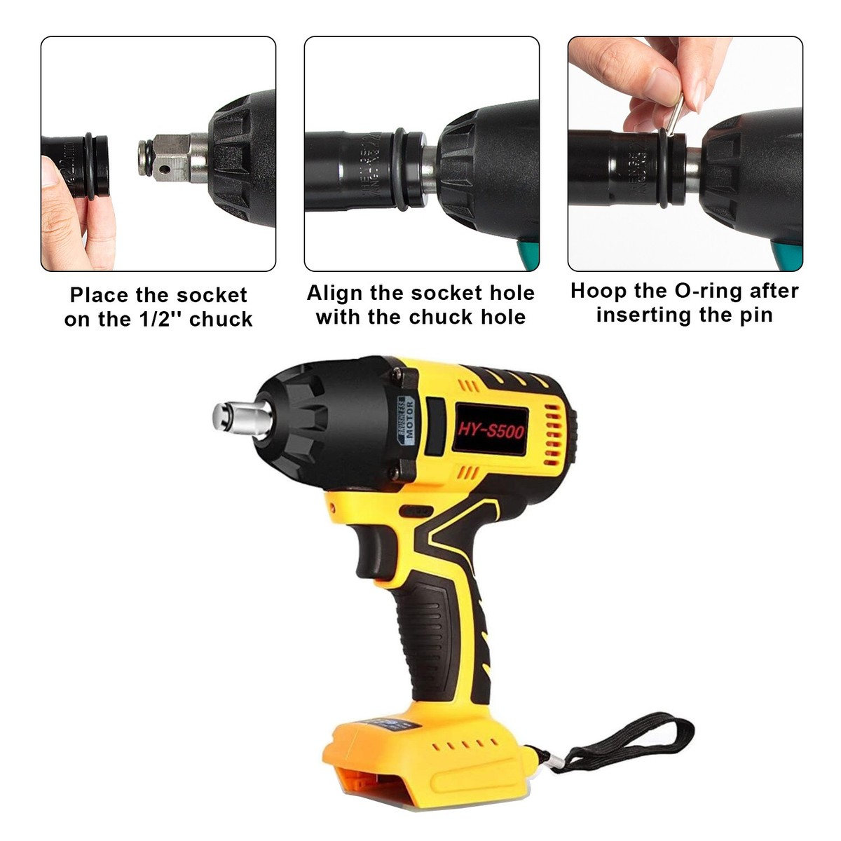 Makita XWT08Z 18V LXT Lithium-Ion 0.5 Inch Cordless Impact Wrench