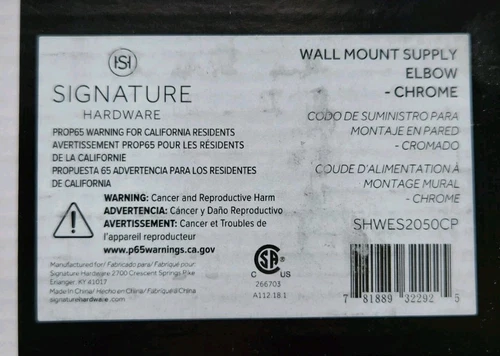 Signature Hardware SHWES2050CP Swivel Water Supply Elbow, Chrome - Picture 4 of 4