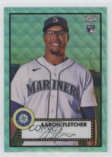 2021 Topps Chrome Platinum Anniversary Aqua Wave Refractor Aaron Fletcher 0d0u