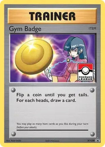 Gym Badge - XY208 - Pokemon XY Promo League Promo Card NM